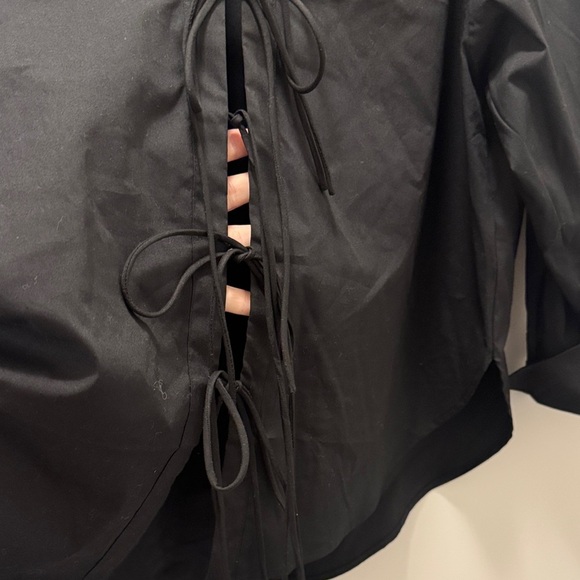 🆕 Express Collard Tie-Down Shirt. L. Brand NWT!!💥💥 - Picture 3 of 6